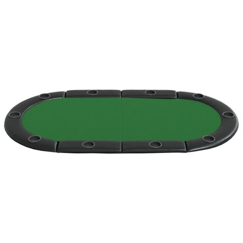 Dessus de table de poker pliable 10 joueurs Vert 208x106x3 cm - Photo n°3; ?>