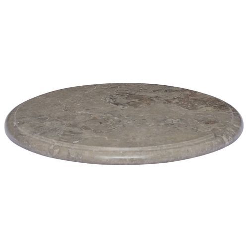 Dessus de table Gris Ø40x2,5 cm Marbre - Photo n°3; ?>