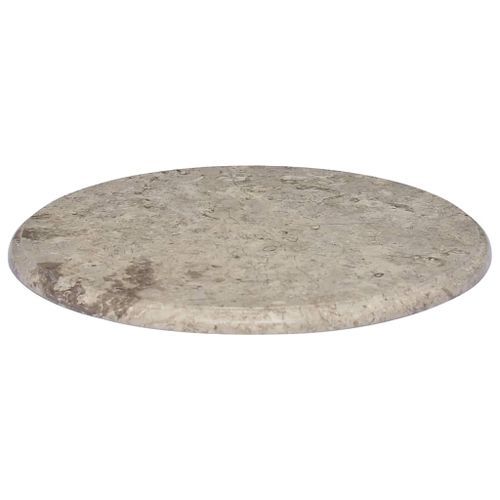 Dessus de table Gris Ø50x2,5 cm Marbre - Photo n°3; ?>