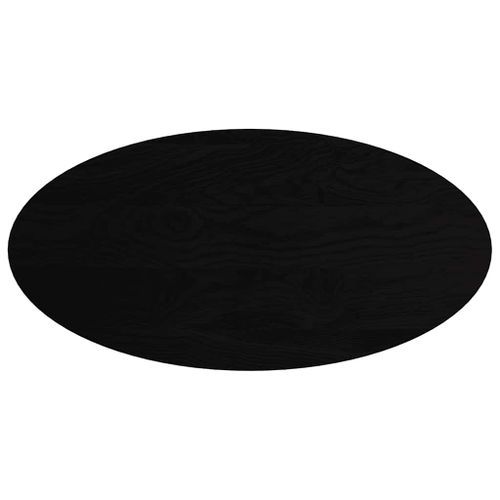 Dessus de table marron foncé 120x60x4cm bois chêne massif ovale - Photo n°2; ?>