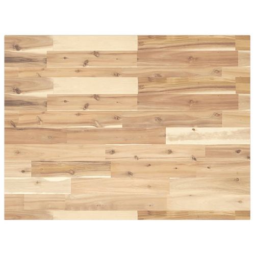 Dessus de table rectangulaire 100x60x2 cm bois massif d'acacia - Photo n°2; ?>