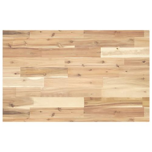 Dessus de table rectangulaire 140x50x4 cm bois massif d'acacia - Photo n°2; ?>