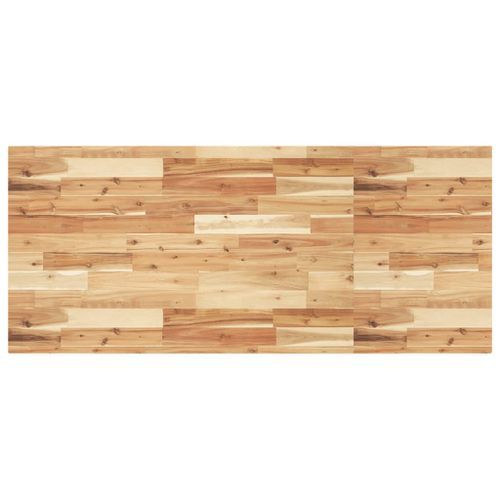 Dessus de table rectangulaire 140x60x4 cm bois massif d'acacia - Photo n°2; ?>