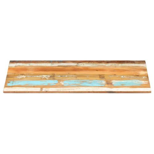 Dessus de table rectangulaire 60x100 cm 15-16 mm Bois récupéré - Photo n°3; ?>