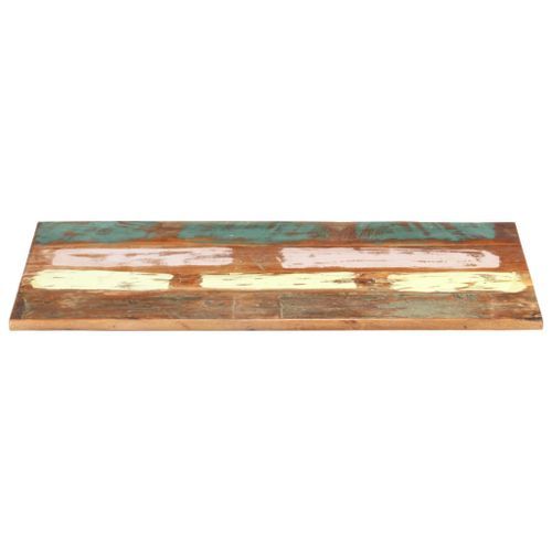 Dessus de table rectangulaire 60x140 cm 25-27 mm Bois récupéré - Photo n°2; ?>