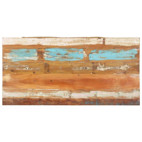 Dessus de table rectangulaire 60x140 cm 25-27 mm Bois récupéré - Photo n°3; ?>