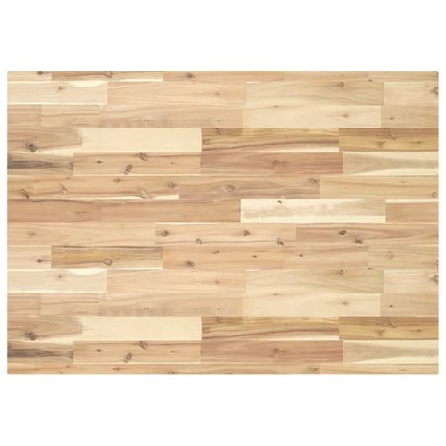 Dessus de table rectangulaire 80x70x4 cm bois massif d'acacia - Photo n°2; ?>