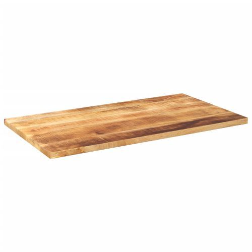 Dessus de table rectangulaire bois massif de manguier brut - Photo n°2; ?>