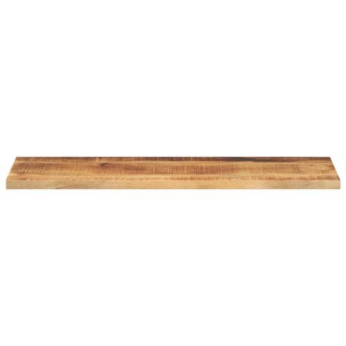 Dessus de table rectangulaire bois massif de manguier brut - Photo n°3; ?>