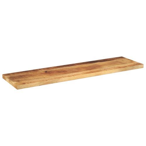 Dessus de table rectangulaire bois massif de manguier brut - Photo n°2; ?>