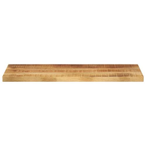 Dessus de table rectangulaire bois massif de manguier brut - Photo n°3; ?>