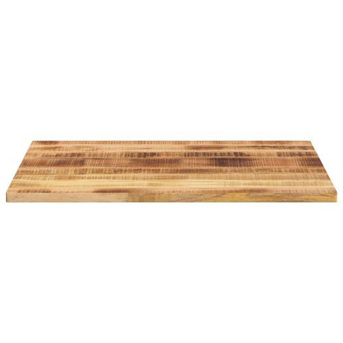 Dessus de table rectangulaire bois massif de manguier brut - Photo n°3; ?>