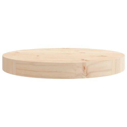 Dessus de table rond Ø30x3 cm bois de pin massif - Photo n°3; ?>