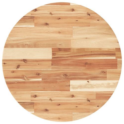 Dessus de table rond Ø60x2 cm bois massif d'acacia - Photo n°2; ?>