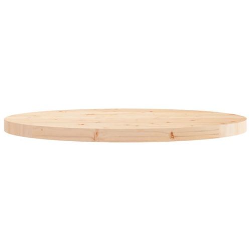 Dessus de table rond Ø70x3 cm bois de pin massif - Photo n°3; ?>