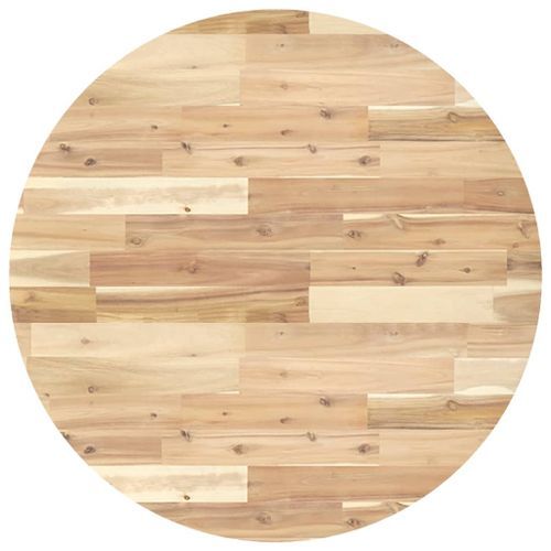 Dessus de table rond Ø80x2 cm bois massif d'acacia - Photo n°2; ?>