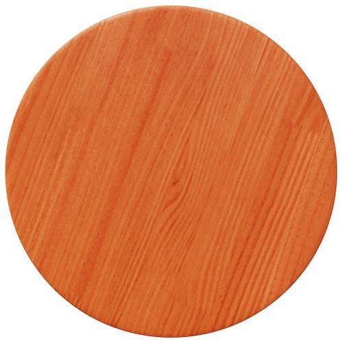 Dessus de table rond cire marron Ø30x2,5 cm bois de pin massif - Photo n°2; ?>