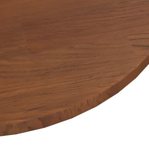 Dessus de table rond Marron foncé Ø40x1,5cm Chêne massif traité - Photo n°3; ?>