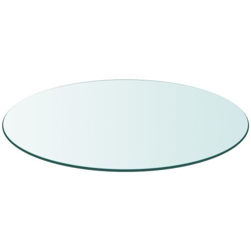 Dessus de table ronde en verre trempé 400 mm - Photo n°2; ?>