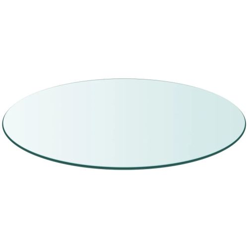 Dessus de table ronde en verre trempé 500 mm - Photo n°2; ?>