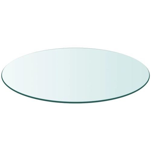 Dessus de table ronde en verre trempé 600 mm - Photo n°2; ?>
