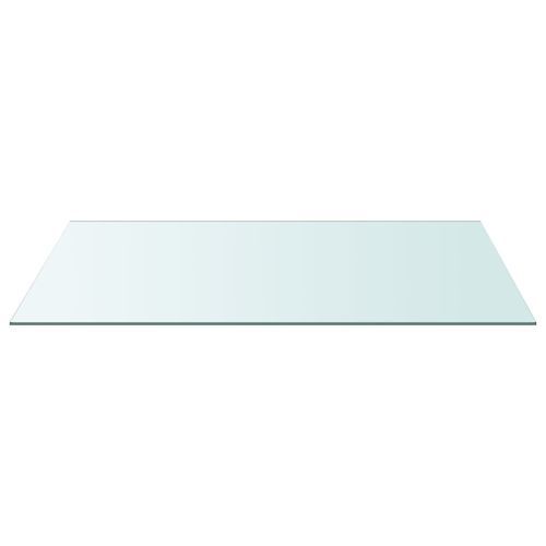 Dessus de table Transparent 50x100 cm Verre trempé - Photo n°2; ?>