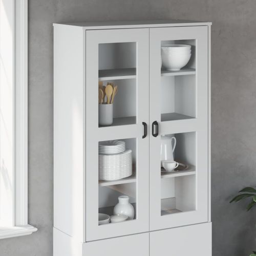 Dessus pour buffet VIKEN blanc bois de pin solide - Photo n°2; ?>