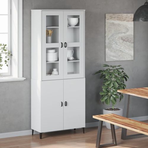 Dessus pour buffet VIKEN blanc bois de pin solide - Photo n°3; ?>