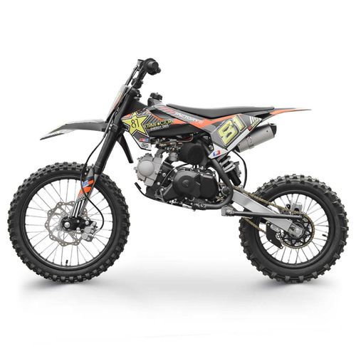 Dirt bike 110cc 17/14 MX110 orange - Photo n°3; ?>