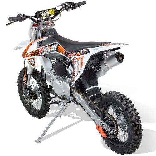 Dirt Bike 125cc MX 14/12 boite mécanique 4 temps Kick starter Orange - Photo n°3; ?>