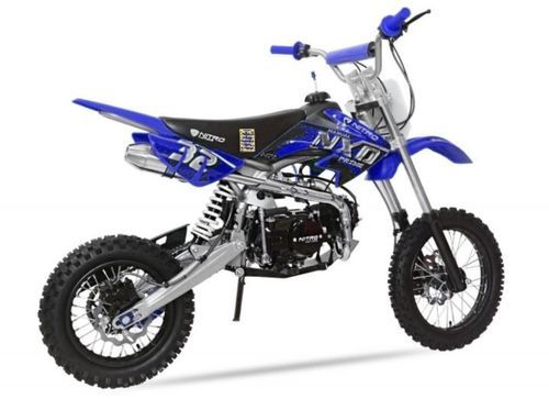 Dirt bike 125cc NXD 14/12 automatique e-start bleu - Photo n°3; ?>