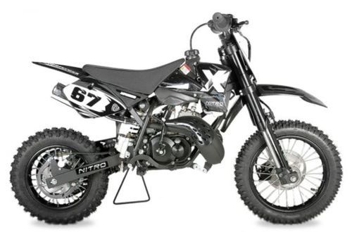 Dirt Bike 49cc NRG Racing hydraulique 12/10 automatique Kick starter noir - Photo n°3; ?>