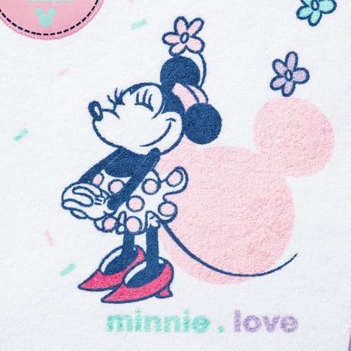 DISNEY Bavoir maternelle Minnie confettis - Imprimé Je m'appelle - 35 x 38 cm - Elastique et éponge - Photo n°3; ?>