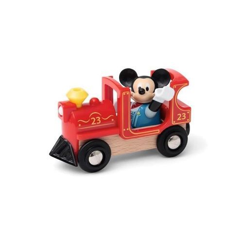 DISNEY Brio Mickey Mouse & Locomotive - Train sans pile pour circuit de train en bois - Ravensburger - Des 3 ans - 32282 - Photo n°2; ?>