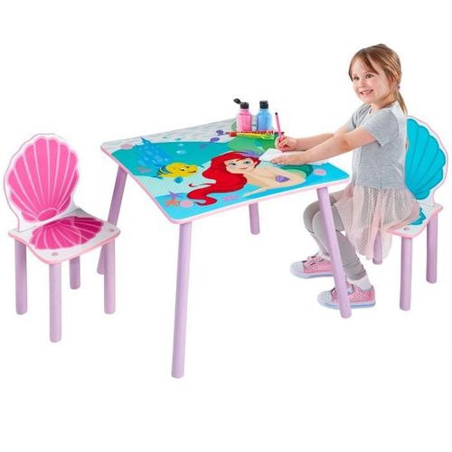 Disney Princesses Ariel - Ensemble table et 2 chaises pour enfants - Photo n°2; ?>