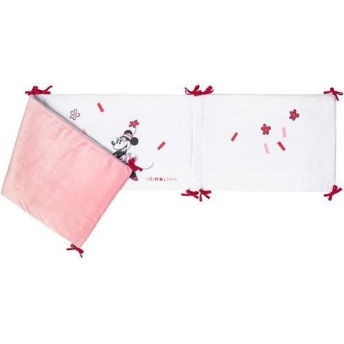 DISNEY Tour de lit Minnie confettis - 40 x 180 cm - Lacet velours 100% polyester - Photo n°2; ?>