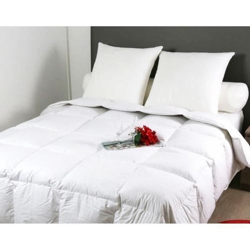 DODO Couette légere Duvet d'Oie MORZINE Anti-Acariens 220x240cm blanc - Photo n°2; ?>