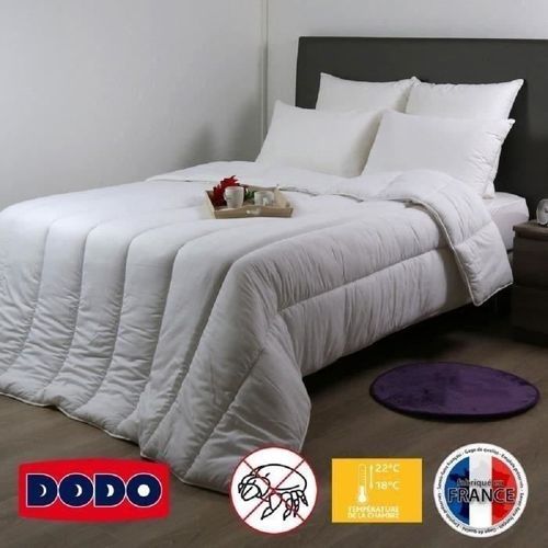DODO Couette tempérée 300g/m² anti-acariens NIAGARA 140x200 cm blanc - Photo n°2; ?>
