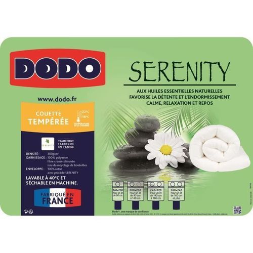 DODO Couette Tempérée SERENITY 200x200cm - Photo n°3; ?>
