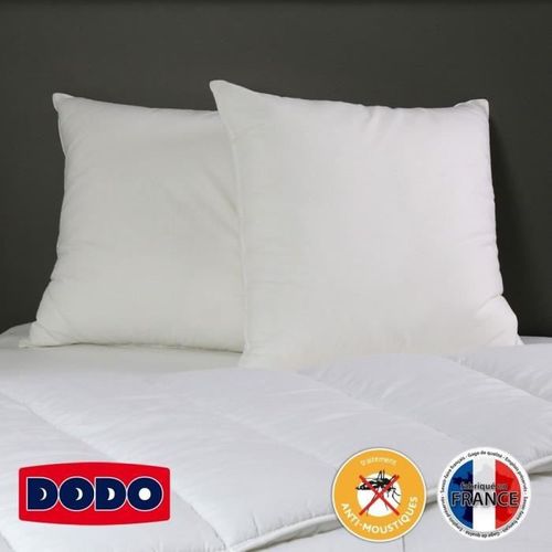 DODO Lot de 2 oreillers ANTI-MOUSTIQUES 60x60cm - Photo n°2; ?>