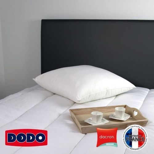 DODO Oreiller DACRON REBOND 60x60 cm blanc - Photo n°2; ?>