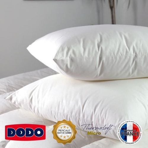 DODO Oreiller ELITE 100% Percale de Coton Confort Medium 50x80cm - Photo n°2; ?>