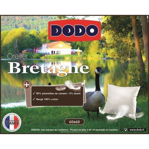 DODO Oreiller naturel BRETAGNE 60x60cm - Photo n°3; ?>