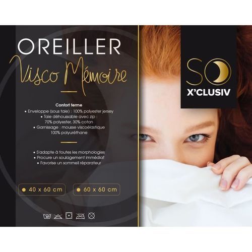 DODO Oreiller So X'Clusiv 40x60cm - Photo n°3; ?>