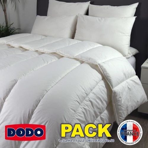 DODO Pack COLUMBIA - 1 couette chaude 240x260cm + 2 oreillers 60x60cm - Photo n°2; ?>
