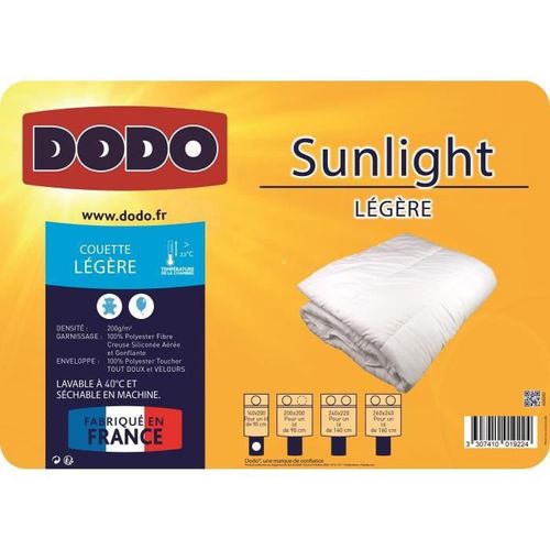 DODO SUNLIGHT Couette Légere - Blanc - Photo n°2; ?>