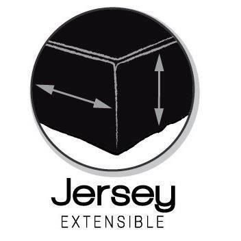 Drap Housse 90X190 1 personne Jersey uni noir JERSEY - Photo n°2; ?>
