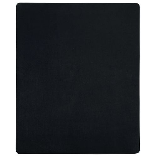 Drap-housse Jersey Noir 140x200 cm Coton - Photo n°2; ?>