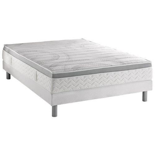 DUNLOPILLO Ensemble matelas 180 x 200 + sommiers 2 x 90 x 200 - Latex et mémoire de forme - 24 cm - Ferme - AERO 50 - Photo n°2; ?>