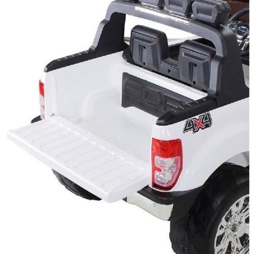E-ROAD Ford ranger 2x12V - 2 places - Roues gommes - Blanc - Photo n°2; ?>